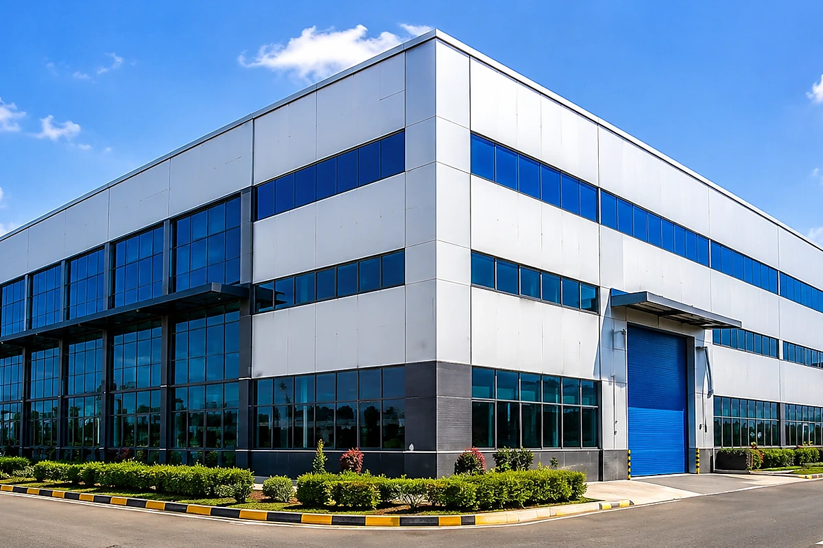 Modern industrial building completed by U Need Solutions