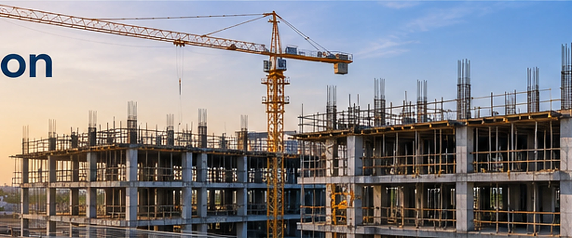 Industrial civil foundation work on site